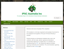 Tablet Screenshot of ipsc.org.au